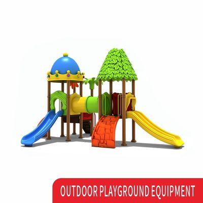 Custom Outdoor Playground Garden Playhouse Kids Swing Sets Slip N Tube Plastic Slide
